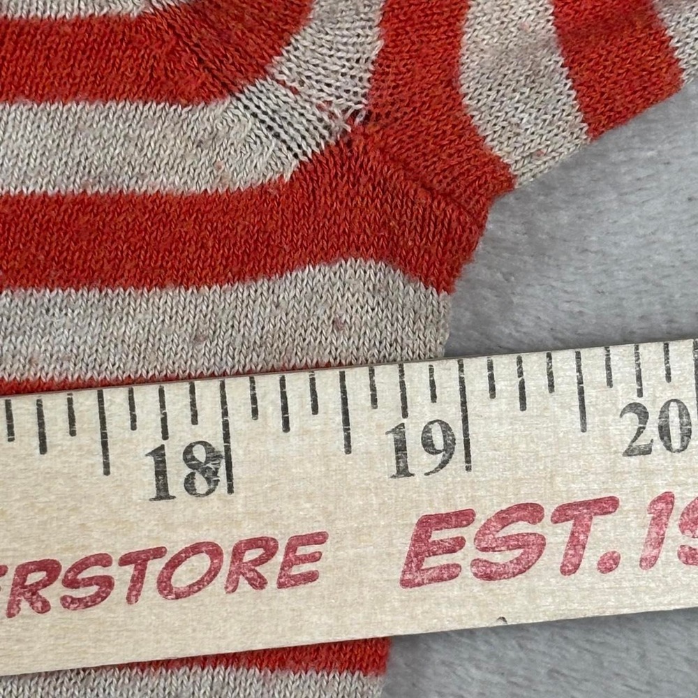 Gap orange and cream striped sweater size M - Picture 6 of 7